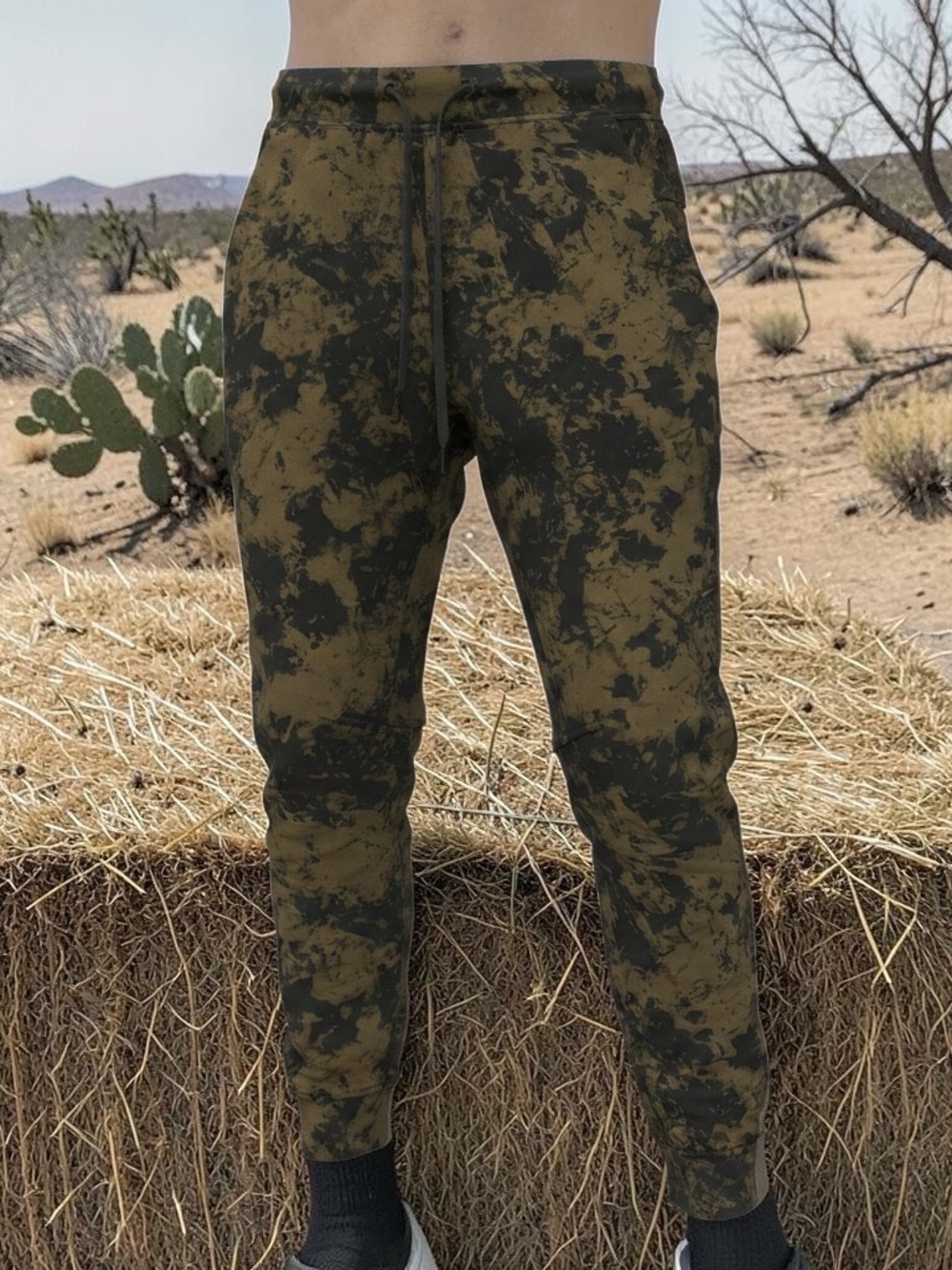 lululemon athletica Olive & Black Tie-Dye Jogger Sweatpants